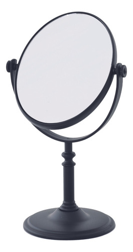 Espelho De Mesa Oval P/ Maquiagem Skin Care Dupla Face 5x
