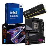 Kit Intel Core I9 14900kf  Gigabyte Z790 Aorus Elite X 64gb 