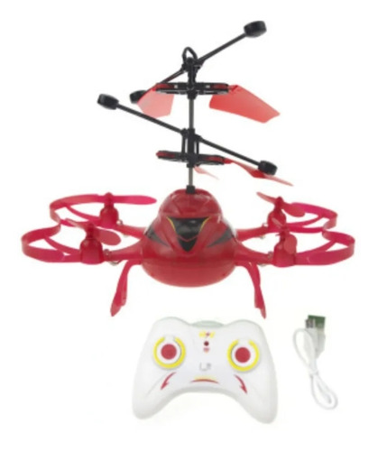 Drone De Juguete Con Luces Recargable Control Remoto Volador