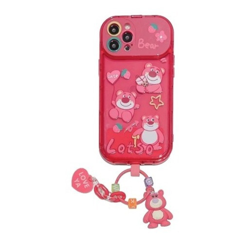  Carcasa iPhone Lotso 3d + Colgante