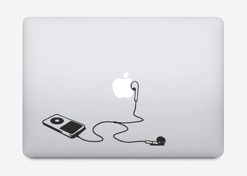 Calcomanía Sticker Vinil Macbook iPod Audifonos