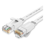 Cable Ethernet Whirlgee Cat 6 De 50 Pies  Blanco  Plano  Dur