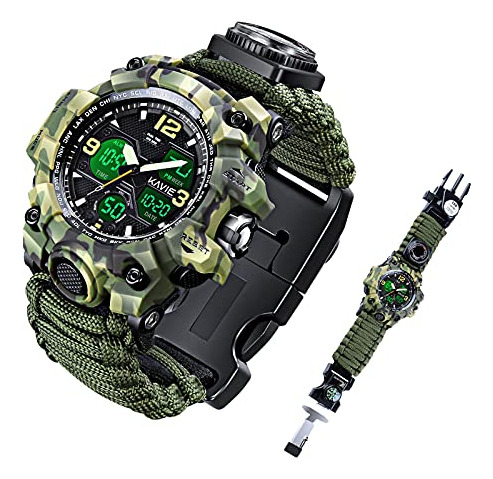 Reloj Digital Táctico Militar Para Hombre, Multiusos 23 En 1