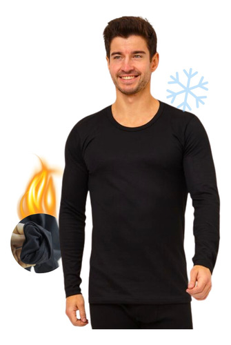 Blusa Termica Masculina Inverno Segunda Pele Forrada Pelucia