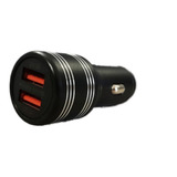 Cargador Carro Carga Rapida Doble Usb 3.0 Cable Micro V8 36w