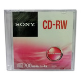 Sony Cd-rw 700mb 4x Regrabable Caja Slim Pack 10unid Crw80ss