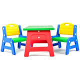 Mesa Mesita Infantil Con 2 Sillas Rodacross Sharif Express