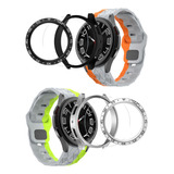 2 Pulseira Capa Case Para Samsung Galaxy Watch 6 4 Classic 5