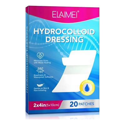 20 Parches Hidrocoloide 5x10 Protección Heridas Quemaduras | Meses sin interés