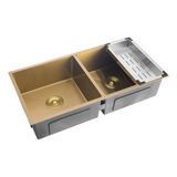 Cuba Dupla Cozinha Gourmet Inox Tukano Pingoo.casa Dourado