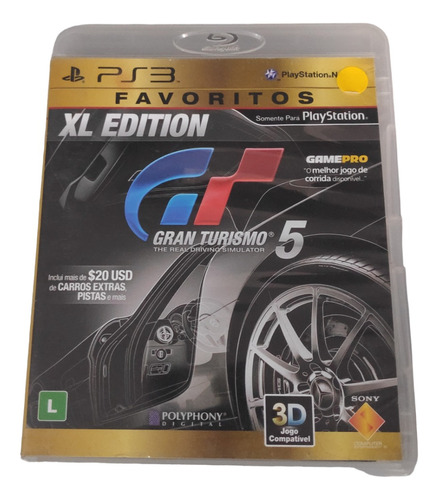 Jogo Gran Turismo 5 Xl Edition (ps3 - Mídia Física)