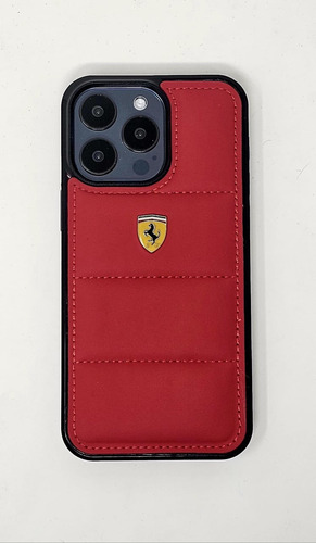 Funda Ferrari Acolchonada Deportiva  Para iPhone 