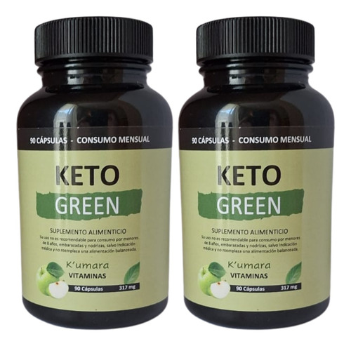 Keto Green Desintoxicante Natural Quemador De Grasa  Pack X2