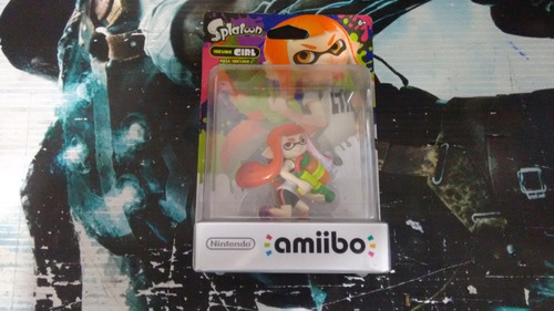 Amiibo Splatoon Inkling Girl Nintendo Wii U Completo