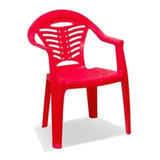 Silla Infantil Plástico Apilable Colombraro-sharif Express Color Rojo