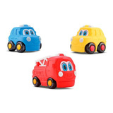 Carrinhos Coleção Resgate Baby Start Soft Car - 3un - Silmar