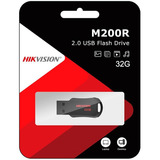 Pendrive 32gb Hikvision M200r Usb Almacenamiento Pc Notebook Color Negro/rojo