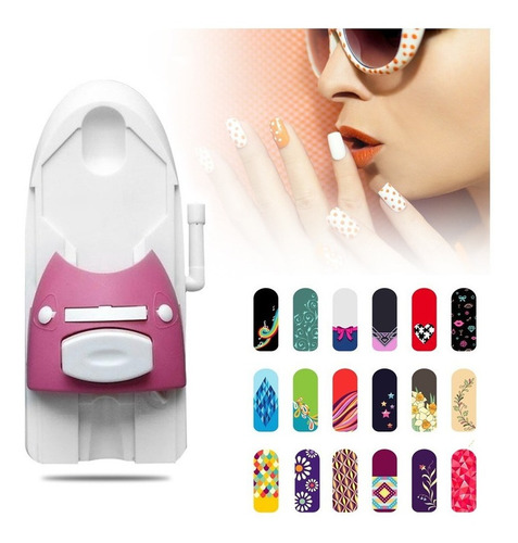 Nail Art Impresora Patrón Impreso En Uñas Manicura Estampaci