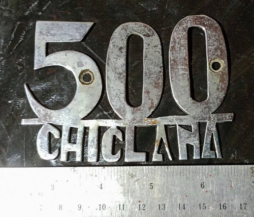 Cartel Domicilio Antiguo Metal Chiclana 500