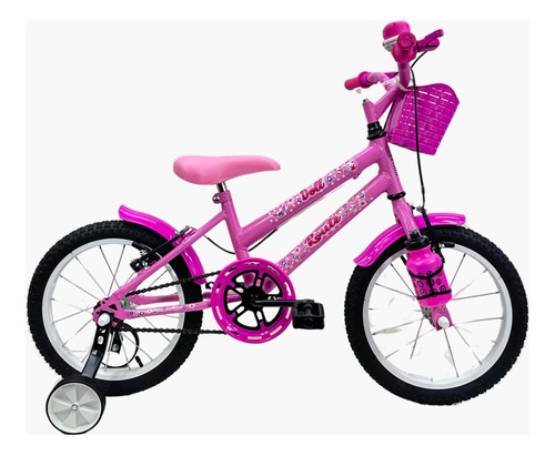 Bicicleta Infantil Aro 16  Feminina + Rodinhas Laterais