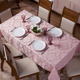 Toalha De Mesa Luxo 4 Lugares Jacquard Original Tecido