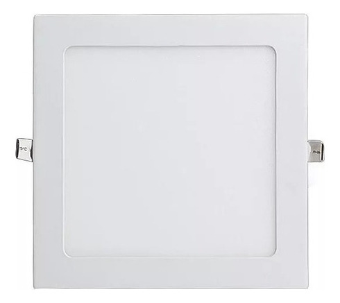 X10 Foco Panel Plafón Led 18w Embutido Cuadrado Luz Cálida