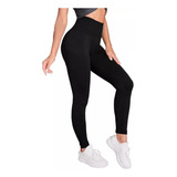 Calza Leggings Spandex Reforzado Con Faja Talle Especial