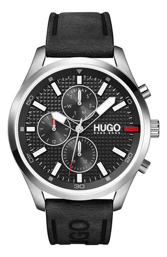 Hugo Boss Reloj Análogo Hombre 1530161 Color De La Correa Negro Color Del Bisel Negro