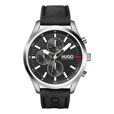 Hugo Boss Reloj Análogo Hombre 1530161 Color De La Correa Negro Color Del Bisel Negro