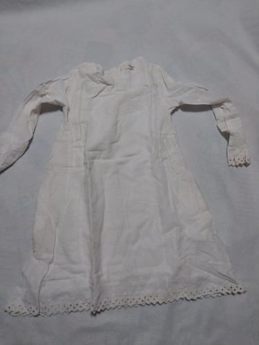 Vestido Largo Manga Larga Nena Wanama Talle 4 Blanco