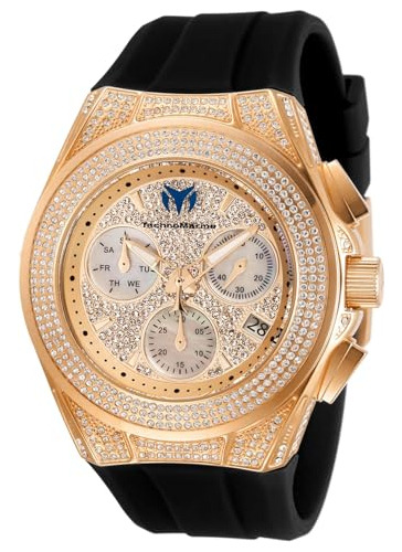 Technomarine Tm-118109 Cruise Pave Reloj Unisex En Oro Rosa 