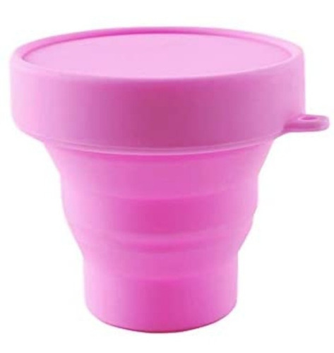 Frasco De Silicona Para Almacenar Copa Menstrual, Color Rosa