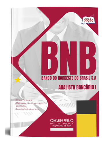 Apostila Completa Analista Bancário I Bnb 2024 Editora Opção