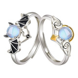 Anillo De Pareja Angel Devil Ajustable