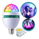 Lampada Led Globo Colorida Rotativa Giratoria Festa Boate Nf