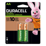 Pack 2 Pilas Aa Recargables De 2500 Mah Duracell