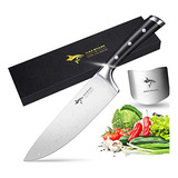 Tiburon Loco Cuchillo De Chef Profesional Hoja Afilada De 80