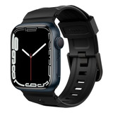 Pulso Banda | Spigen Rugged Band | Compatible Apple Watch 9 8 7 6 5 4 3 2 1 Se2 Se Ultra 2/1 | Tamaño 49mm 45mm 44mm 42mm | Color Negro | Acabados Premium