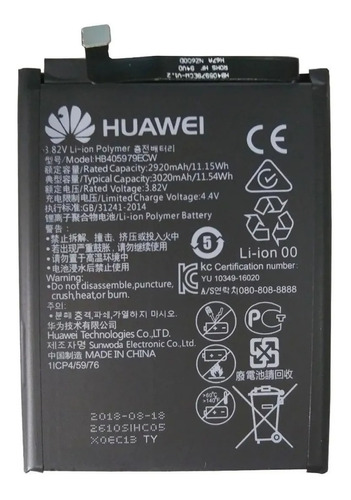 Batería Pila Hb405979ecw Huawei Y5 Pro Y6 Pro Original