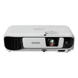 Projetor Epson Powerlite W52+ 4000 Lúmens - Branco/preto