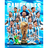 Vinilos Decorativos  Argentina Campeon 2022 Qatar Messi