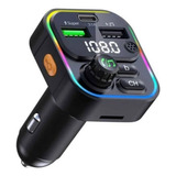 Cargador Dual Usb Para Carro Adaptador Bluetooth 5.0 Fm Mp3