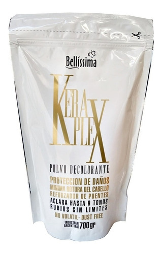 Polvo Decolorante Profesional Keraplex Bellissima Cabellos