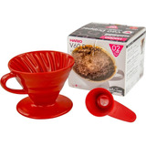 Dripper Hario V60 02 Acrílico Rojo