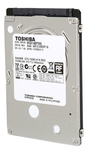 Disco Duro Interno Toshiba 500gb 