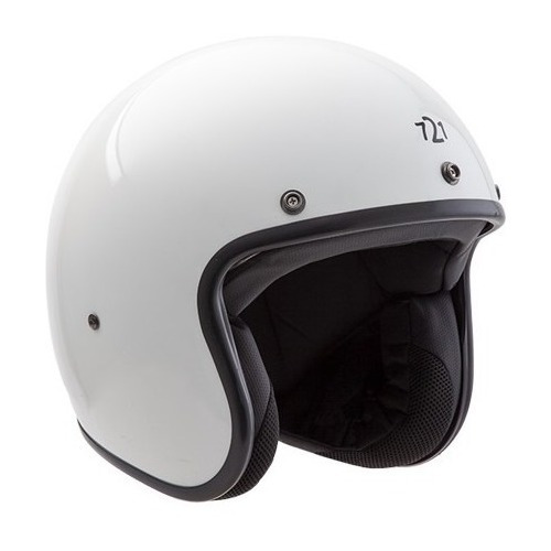 Casco Para Moto Abierto Hawk 721 Classic Blanco Brillante