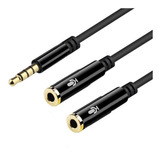 Dual Doble Solapa Mic Celular Adaptador 3.5mm Trrs Conector