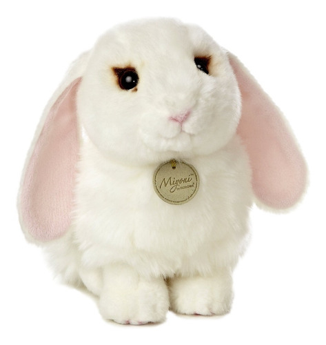 Aurora Peluche Lop Eared Bunny White Conejo Orejon Mediano