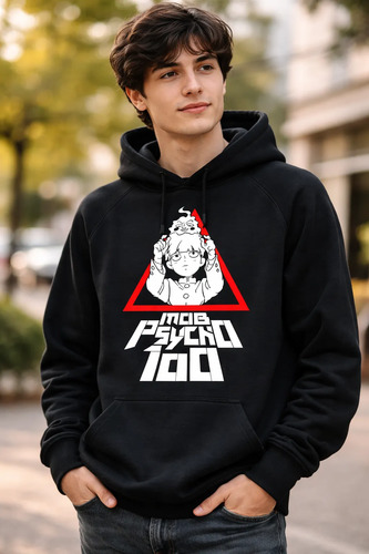 Sudadera Negra Anime Mob Psycho100