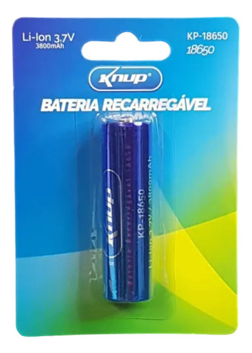 Bateria Recarregável Knup Kp-18650 3,7v 3800mah